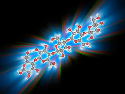 Cellulose organic compound molecule Stock Illustration