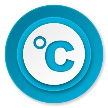 Celsius icon, temperature unit sign. Stock Illustration