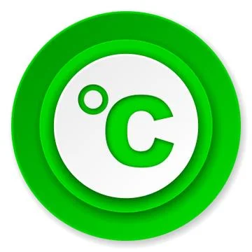 Celsius icon, temperature unit sign. Stock Illustration