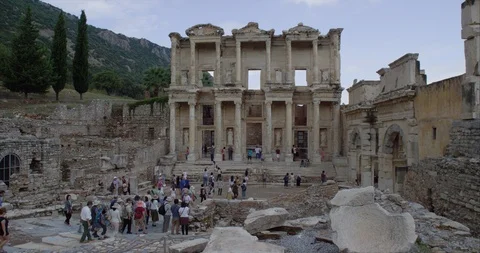 Celsus Library, Ephesus 1 Stock Footage 113249682