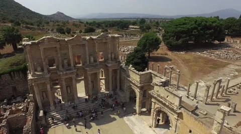 Celsus Library, Ephesus Stockbeeldmateriaal 54132856