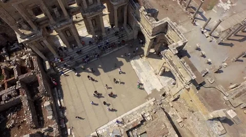 Celsus Library, Ephesus Stockbeeldmateriaal 54134651