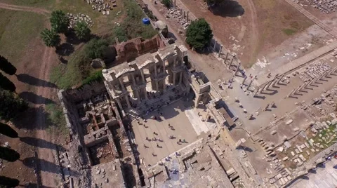 Celsus Library, Ephesus Stock Footage 54134735