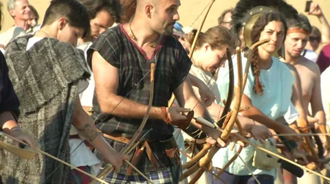 Celt archer 03 Stock Footage 32515580