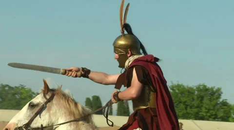 Celt roman cavalry 04 Video stock 32520577