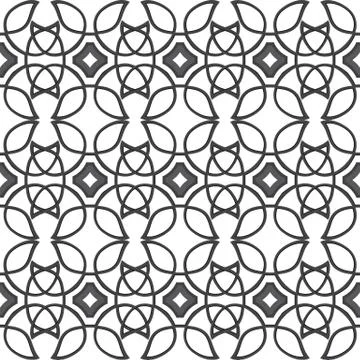 Celtic black ethnic vector pattern with wicker elements. Stock Illustration