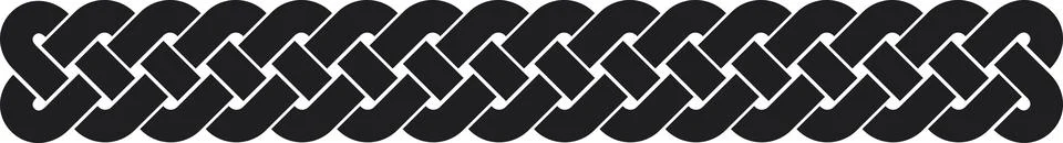 Celtic border, black Stock Illustration