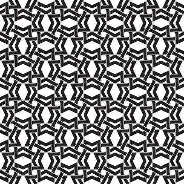 Celtic chain mail. Seamless pattern of intersecting polygons Stock Illustration