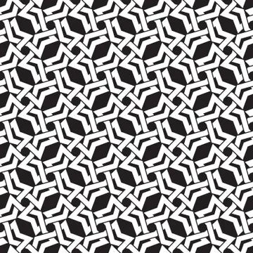 Celtic chain mail. Seamless pattern of intersecting polygons Stock Illustration