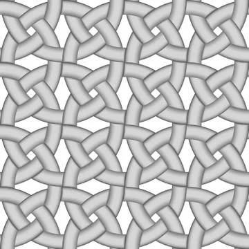 Celtic circle ornament seampless pattern Stock Illustration