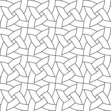 Celtic circle ornament seampless pattern Stock Illustration