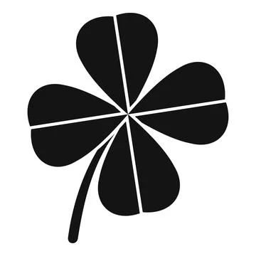 Celtic clover icon simple vector. Irish luck Stock Illustration