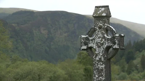 Celtic Cross Stock Footage 452241