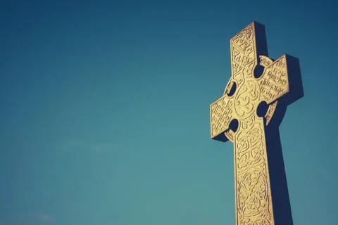 Celtic Cross Gravestone Stock Photos