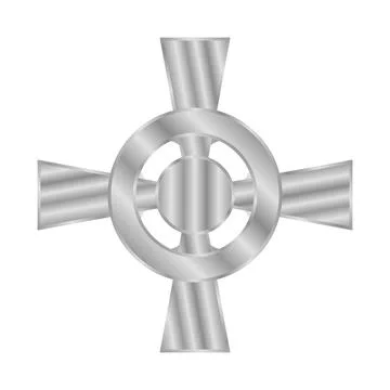 Celtic cross icon on white. Stock Illustration