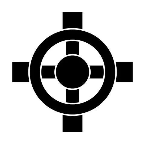 Celtic cross icon on white. Stock Illustration