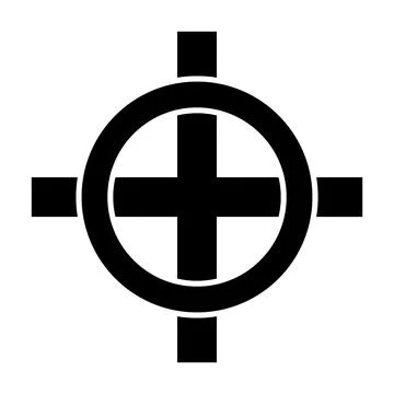 Celtic cross icon on white. Stock Illustration