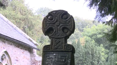 Celtic Cross at Nevern 動画素材 66533349