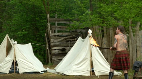 Celtic fire show 01 Stock Footage 39806178