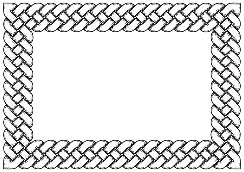 Celtic frame, with shadows Иллюстрация