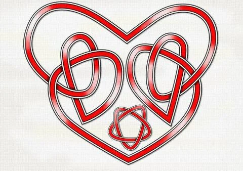Celtic heart knot Stock Illustration