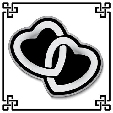 Celtic Hearts Pattern Stock Illustration