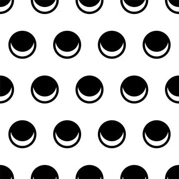 Celtic icon in the form of an inverted moon inside the sun seamless pattern. Illustrazione stock