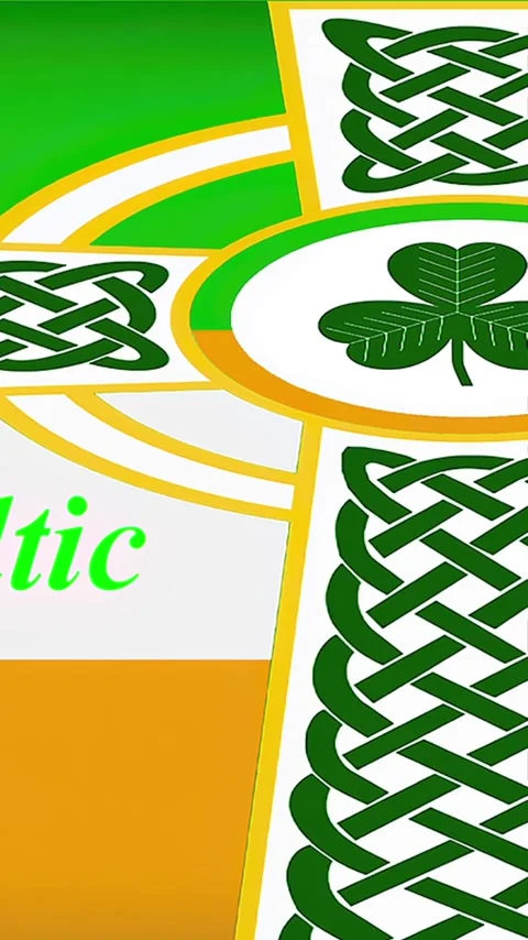 Celtic Irish Cross Stock Footage 281942787