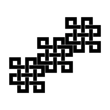 Celtic Irish patterns and braids - vector Illustrazione stock