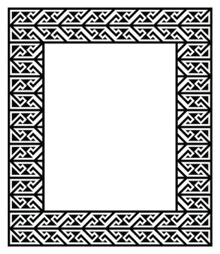 Celtic Key Pattern - frame, border Stock Illustration