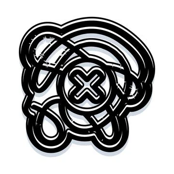Celtic knot abstract logo design concept Stock Illustration