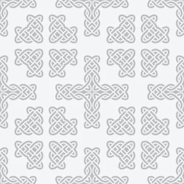 Celtic knot cross seamless vector Stock Illustration