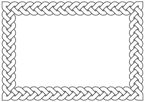 Celtic knot frame Stock Illustration