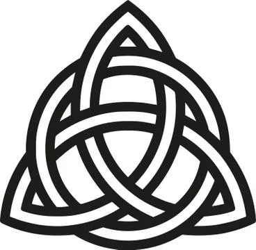 Celtic knot with outlines Stock Illustration
