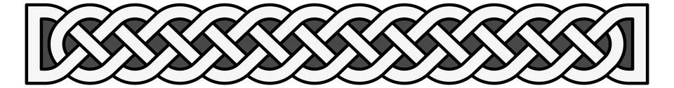 Celtic knot pattern. Retro irish braid ornament Stock Illustration
