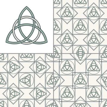 Celtic knot seamless pattern Stock Illustration