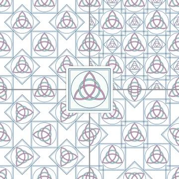 Celtic knot seamless pattern Stock Illustration