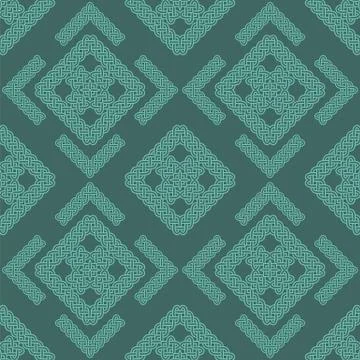 Celtic knot seamless pattern Stock Illustration