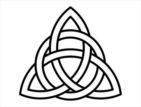 CELTIC KNOT SILHOUETTE Stock Illustration