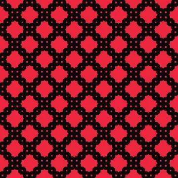 Celtic knot stylish seamless pattern on pink background. Stock Illustration