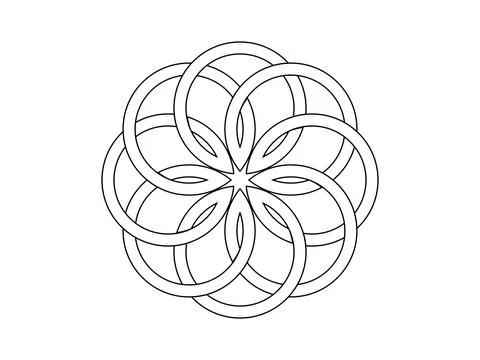 Celtic knot trinity on white background for tattoo symbol religion icon logo. Stock Illustration
