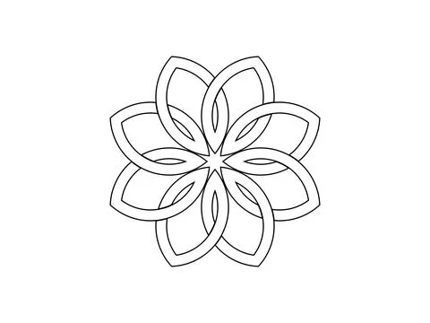 Celtic knot trinity on white background for tattoo symbol religion icon logo. Stock Illustration