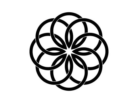 Celtic knot trinity on white background for tattoo symbol religion icon logo. Stock Illustration