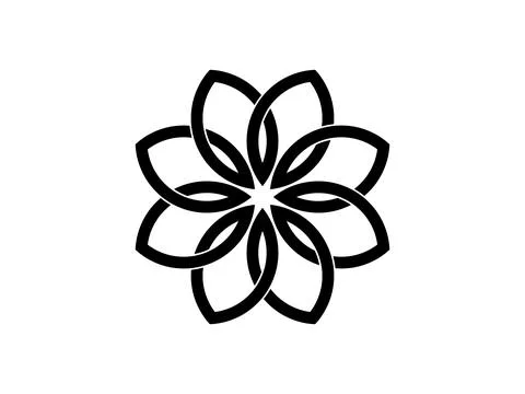 Celtic knot trinity on white background for tattoo symbol religion icon logo. Stock Illustration