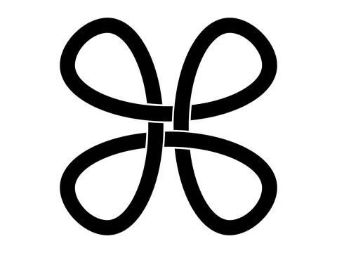 Celtic knot trinity on white background for tattoo symbol religion icon logo. Stock Illustration