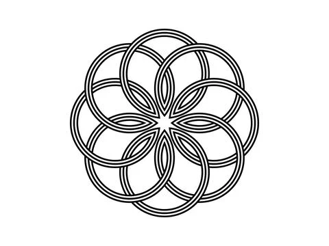 Celtic knot trinity on white background for tattoo symbol religion icon logo. 스톡 일러스트