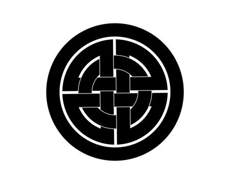 Celtic knot trinity on white background for tattoo symbol religion icon logo. 스톡 일러스트