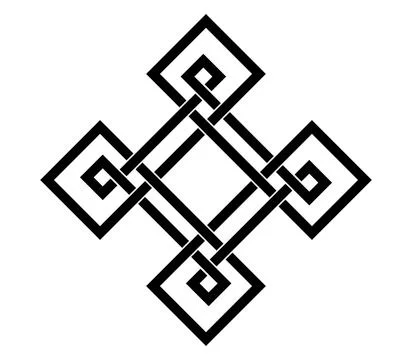 Celtic knot trinity on white background for tattoo symbol religion icon logo. Stock Illustration