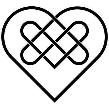 Celtic knot trinity on white background for tattoo symbol religion icon logo. Stock Illustration