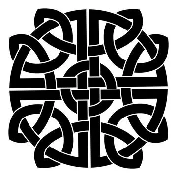 Celtic knot trinity on white background for tattoo symbol religion icon logo. Stock Illustration